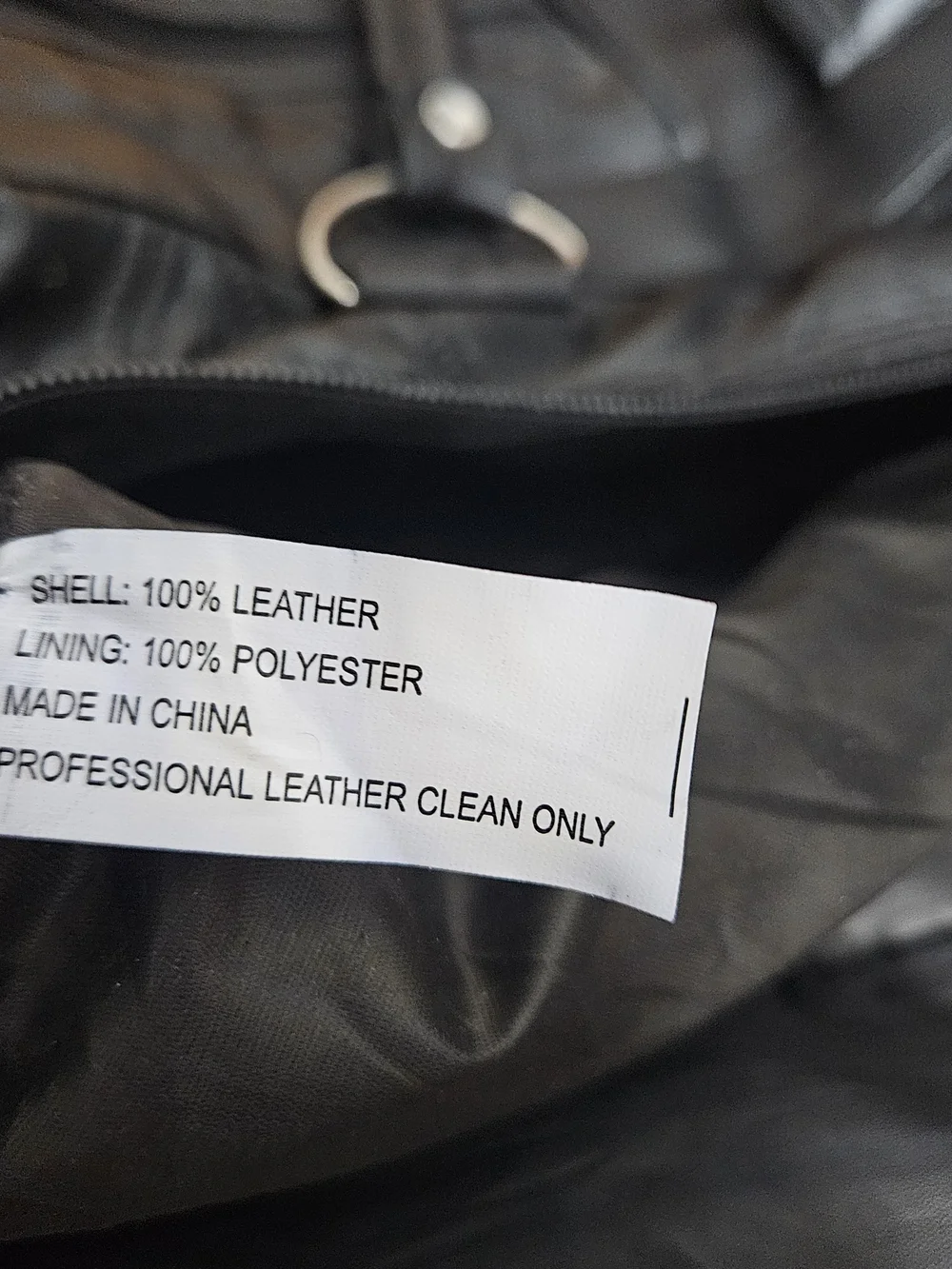 Black Leather Travel Duffel Bag